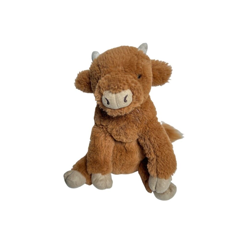 Jellycat Callie Cow‎ Calf Small 8" Brown Plush Stuffed Animal Toy Retired HTF